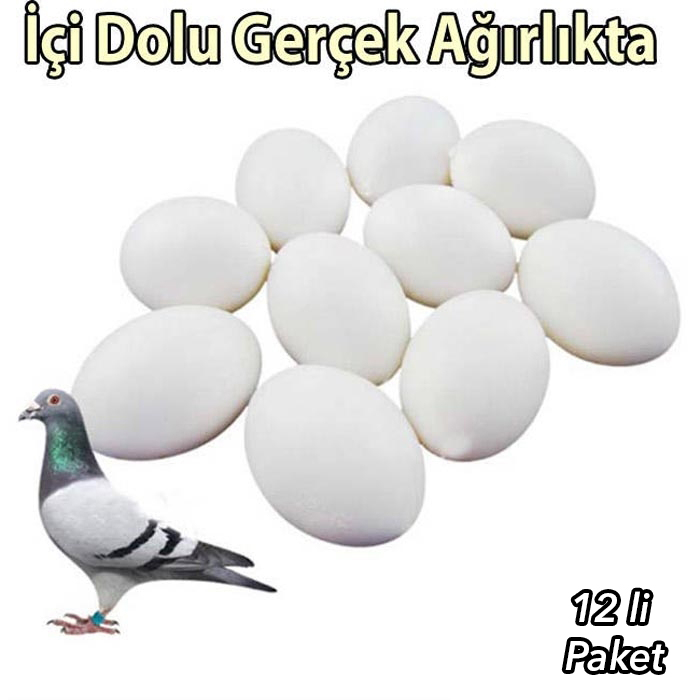 Güvercin Yumurtası 12'li (İçi Dolu) Güvercin Yumurtası 12'li (İçi Dolu)