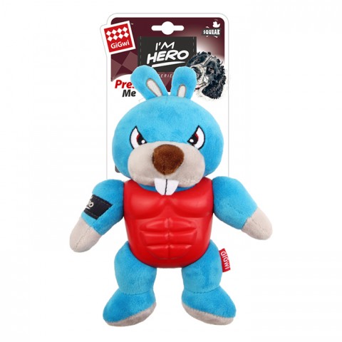 8089 Sesli Süper Kahraman Tavşan Peluş Oyuncak