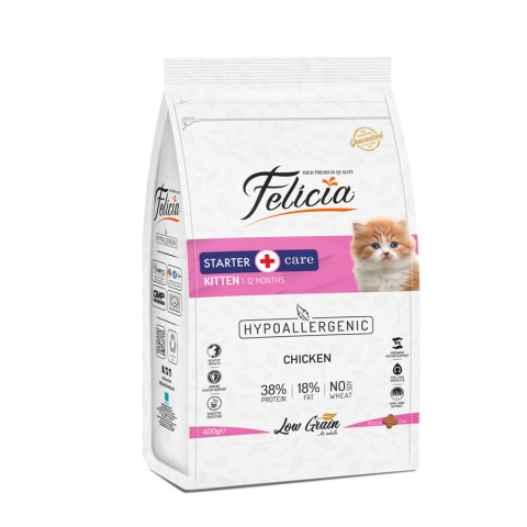 Felicia 400g Tavuklu Az Tahıllı Yavru Kedi Maması 12 Adet