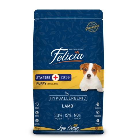 Felicia 6 Kg (2x3 Kg) Kolajenli Kuzulu Az Tahıllı Flexi Size Yavru Köpek Maması  HypoAllergenic Köpek Maması