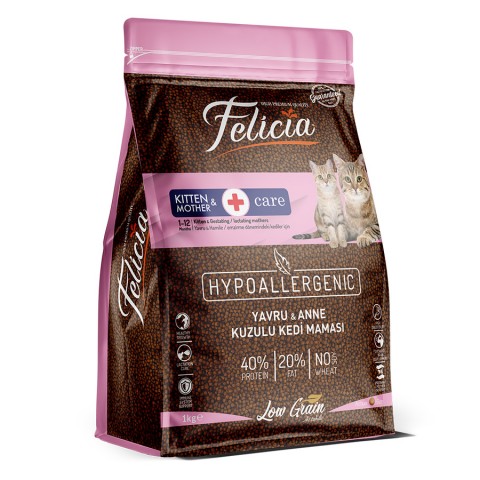 Felicia 5x1 Kg Tavuklu Az Tahıllı Yavru Kedi Maması HypoAllergenic Kedi Maması