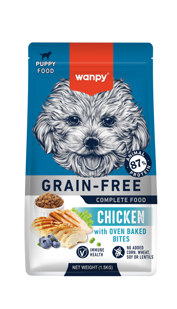 Wanpy Tahılsız Tavuklu Yavru Köpek Maması 1,5 kg